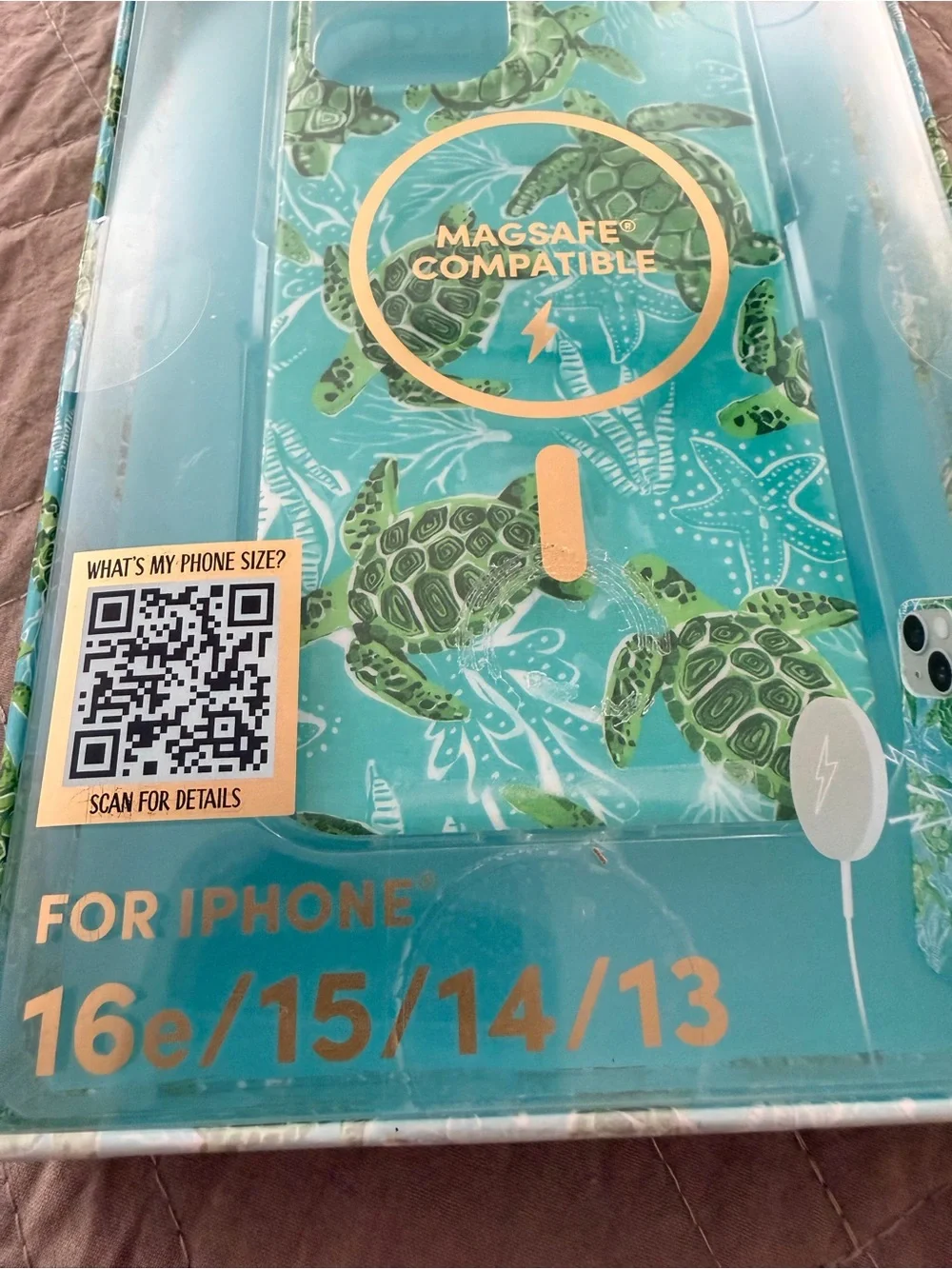 MagSafe Compatible Sea Turtle iPhone Case 16e, 15, 14, 13